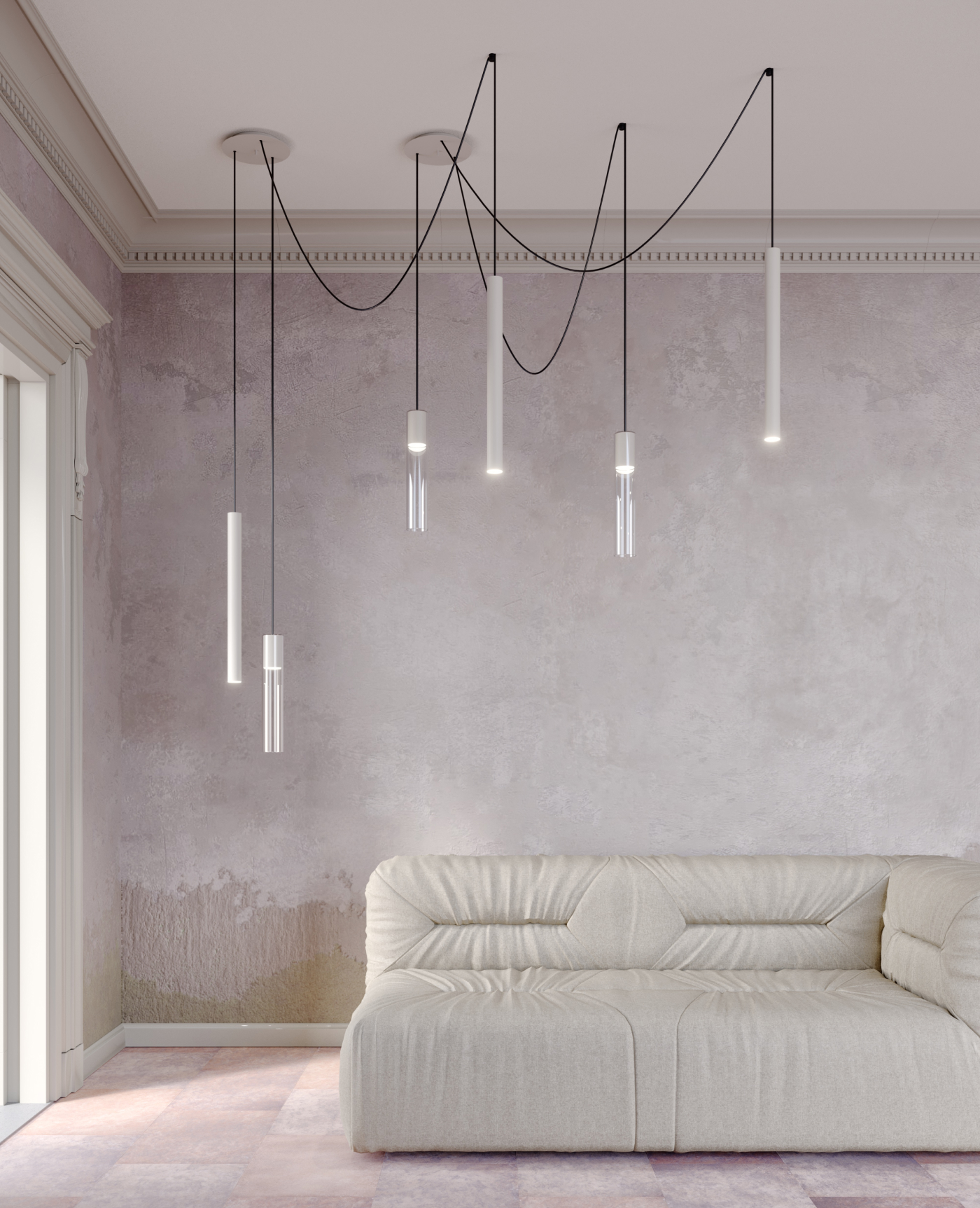 Illuminazione a sospensione con Sistemi componibili Illuminazione a sospensione con Sistemi componibili
